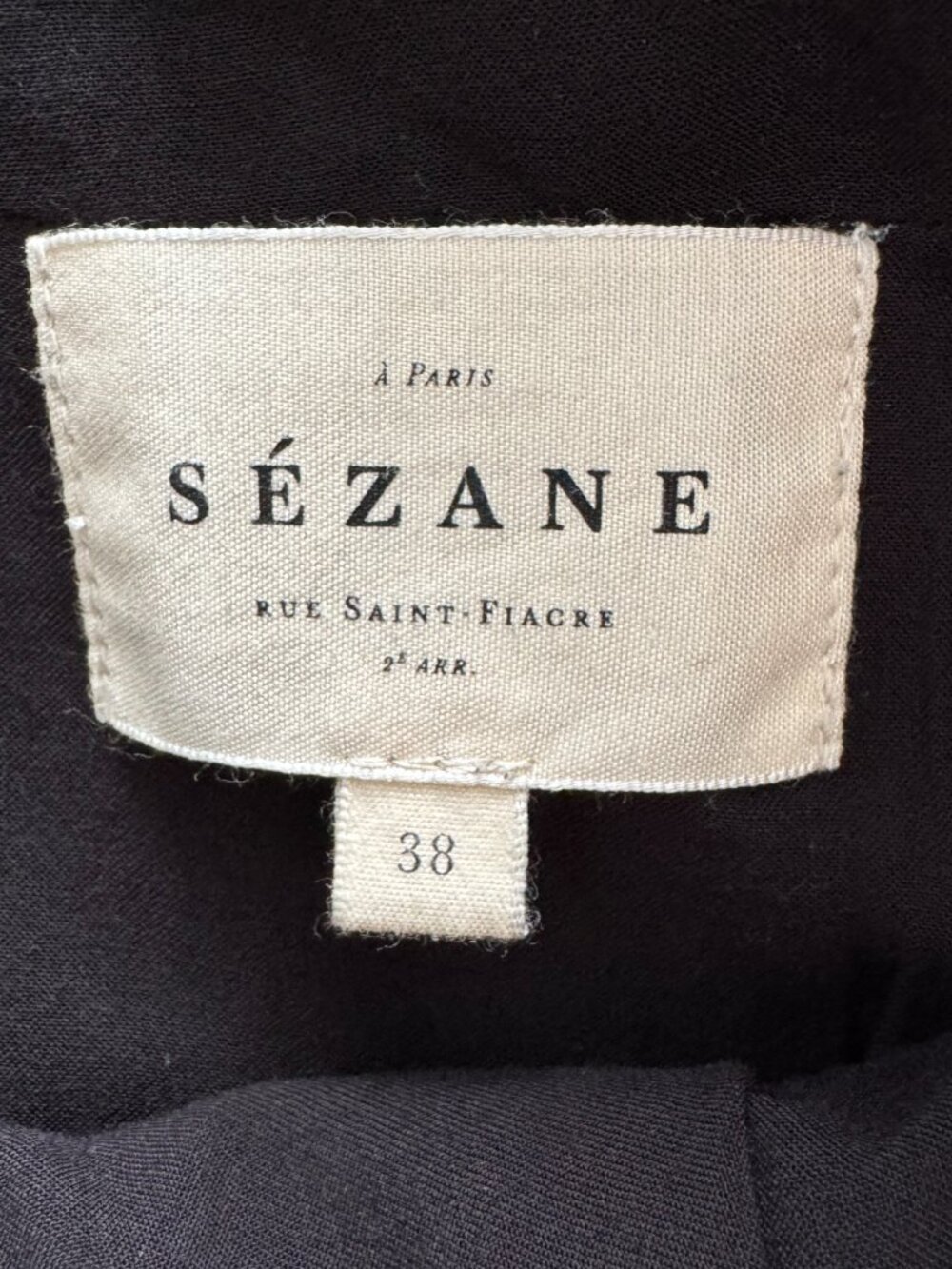 Sezane Leather Skirt in Black, size 38. Fits like a size 4 - Picture 2 of 5